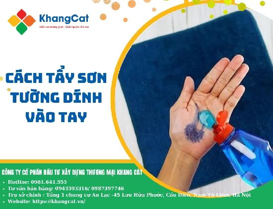 Cách tẩy sơn tường dính vào tay nhanh, an toàn – Mẹo hay từ thợ sơn